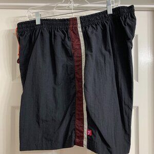 Just My Size Women's Black with Red Trim Athletic Shorts, Size 22W/24W